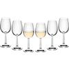 Gerlach 1760, set di 6 bicchieri da vino bianco in cristallo da 280 ml, lavabili in lavastoviglie