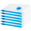 Woobroo 6 sacchetti sottovuoto per indumenti,sacchetti sottovuoto riutilizzabili per biancheria da letto,vestiti,piumoni,materassi,tende e viaggi(60 * 40cm)