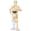 Swarovski Star Wars C-3PO, Soggetto Decorativo con 476 Sfaccettature di Cristalli Raffigurante il Personaggio di C-3PO, Oggetto da Collezionare, 11,3 x 4,3 x 5,4 cm