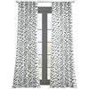 HPD Half Price Drapes Tende in Cotone di Lusso con Stampa Geometrica Astratta 248 cm (1 Pannello), oscuranti, per Camera da Letto e Soggiorno, 127 x 227 cm (Larghezza x Lunghezza), Blu Ellis Astratto