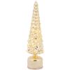 Cosy & Trendy Cosy Home - Lampada a LED per albero di Natale, in vetro, dorata, 11 x 11 x 39 cm, senza 3 batterie AA