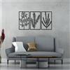 Wallity Hanah Home Elegante accessorio decorativo da parete in metallo nero (3 pezzi), 40 x 70 cm, 100% metallo, 1,5 mm di spessore, perfetto per la decorazione domestica moderna e l'esposizione artistica