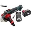 HEADNMORE® Parkside® - Smerigliatrice angolare a batteria da 20 V, PWSA 20 in valigetta per il trasporto + portachiavi HEADNMORE® (batteria da 1 x 8 Ah)
