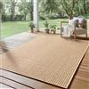 SIMPEX Tappeto per Interni ed Esterni, robusto, resistente alle intemperie e facile da pulire, con effetto juta naturale, ideale per soggiorno, cucina, terrazza, giardino e balcone, 160x230 cm