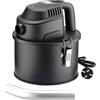 Wiltec Aspiraceneri portatile 600 W con filtro HEPA, Bidone da 4l, Mini aspiratore cenere camino