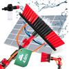 Hortensus Spazzola Pulizia Pannelli Fotovoltaici - Spazzola Telescopica per Lavaggio con Tubo Acqua e Serbatoio Sapone - Kit Lavaggio Pannelli Fotovoltaici, Scopa Pulizia Tetti e Verande (4,6m)