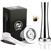 i Cafilas Nespresso Capsule in Acciaio INOX Riutilizzabile Capsule Ricaricabili per Inissia XN1005 Macchina,Inissia XN1001 Macchina, capsule compatibili Inissia De'longhi EN80.