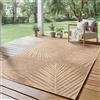 SIMPEX Tappeto per Interni ed Esterni, robusto, resistente alle intemperie e facile da pulire, con effetto juta naturale, ideale per soggiorno, cucina, terrazza, giardino e balcone, 160x230 cm