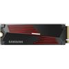 SAMSUNG 990 Pro con dissipatore di calore SSD 4TB PCIe Gen.4 X4, NVMe 2.0, Hard disk interno M.2, velocità più veloce per i giochi, controllo del calore, compatibile con Playstation5 (MZ-V9P4T0CW)