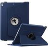 Fintie Custodia rotante per iPad Air (3a generazione) 10,5 2019/iPad Pro 10,5 2017 con portamatite integrato, custodia protettiva con supporto girevole a 360 gradi, auto sleep/wake (blu navy)