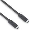PureLink cavo da USB-C a USB-C, USB 3.1 Gen 2 con trasferimento dati 10 GB/s, nero, 1,00 m