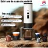 MicroData Macchina da caffè a capsule elettrica portatile 3 in 1 Macchina per caffè espresso Pompa di riscaldamento wireless Estrazione tazza di caffè Display digitale