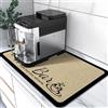SOLIC Tappetino da caffè Assorbente Antiscivolo,Tappetino per Macchina da caffè Super Assorbente,Tappetino Scolapiatti Assorbente per Piani Cucina, Asciuga Posate, Macchine da Caffè (30x50cm)