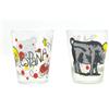 WONDERFUL 2 bicchieri da Chupito 40 ml Spagna, design artistico con toro e punti decorativi, set da 2, vetro