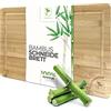 Koogreen Tagliere in legno (XXL) 45 x 30 x 2 cm, tagliere in legno da cucina con scanalatura per succo, tagliere in legno grande, antibatterico I taglieri indeformabili, tagliere in bambù grande