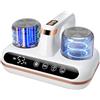 UCerdveos Aspiratore Battimaterasso,Aspirapolvere cordless con sensore acari e display, aspirapolvere con luce UV, rimuove il 99,9% degli allergeni, per divani,Numero di brevetto: 015075483-0001