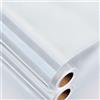 Decotalk Deotalk Pellicola Adesiva Acciaio Spazzolato Pannello Bianco 60X300cm Cucina Adesivo Per Frigorifero Lavastoviglie Impermeabile Carta da Parati Argento Piastrelle Carta Adesiva Acciaio