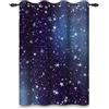 ggaimwf 107x160cm Tenda con occhielli per cameretta dei bambini Stella splendente Cielo azzurro Pentacolo Divisori termici Tende oscuranti per finestre Sala giochi Soggiorno,1 pannello singolo
