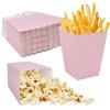 Kit Festa Pop Corn: 40/60 Coni E Scatoline Porta Snack A Righe Rosse Per Cinema E Compleanni - 5