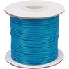 PH PandaHall Pandahall - Rotolo di filo di poliestere cerato intrecciato, 77,7 metri/rotolo, 1 mm, per lavori fai da te, gioielli fai da te, macramè, filo per perline con rocchetto, colore: turchese scuro