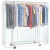 Tatkraft Safe Copertura Protettiva Antipolvere per Stand Appendiabiti, Facile da aprire e chiudere,Trasparente, L169 cm