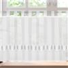 TESSTSY Tende Per Finestre Piccole, Tende Corte Per Finestre, Tenda Corta, Tendine Piccole Per Cucina, Tende A Vetro Corte, Traspiranti, Moderna per Cucina, Soggiorno e Ristoranti (HxB 45 x 90cm, Bianco)