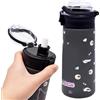 YCVBCY Borraccia Bambini acciaio inox con cannuccia 500ml Bambini Bottiglia d'Acqua Isolata in Acciaio Inossidabile Thermos del Fumetto Bottiglia Acqua riutilizzabile per La Scuola E Lo Sport-D