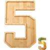 Hayaww vassoio per alimenti con numeri Vassoio con Numeri di Compleanno Festa di Compleanno Riempibile Numero di Cartone Legno Numero per salumi in legno per alimenti (5)