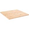 Generic Piano Tavolo 80x80x2,5 cm in Legno Massello di Pino Quadrato (9,25 kg)-Mobili