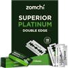 ZOMCHI Lame a Doppio Filo, 100 Pezzi, Rivestimento in Platino
