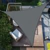 SUNNY GUARD Vela ombreggiante Impermeabile 6x6x6m Tenda a Vela Triangolare,Tenda da Sole per Esterno Protezione Raggi UV per Giardino Esterno terrazza, Antracite