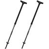 Andchi 2 pezzi Supporto per cartelli con clip di fissaggio e presa a terra Morsetto di fissaggio per cartello (nero, 4 fermagli)
