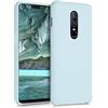 kwmobile Cover per OnePlus 6 Custodia - Back Case per Smartphone in Silicone TPU - Protezione Gommata - menta freddo
