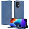 XINYEXIN Custodia per Samsung Galaxy A53 5G, Cover a Libro in Pelle PU con Blocco RFID, Slot per Carte, Supporto, Protezione Completa Antiurto - Blu