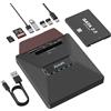 Alxum Unità CD DVD Esterna con Adattatore SSD SATA 2.5 & Hub USB 7-in-1 - Masterizzatore CD/DVD USB-C, Lettore SD & Micro SD, compatibile con PC/Mac/Linux