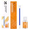 K&F CONCEPT Kit di Pulizia del Sensore APS-C Frame 2 in 1 5 PCS + 20 ml | 2 in 1 per Sensore e Mirino,16mm Tamponi in Microfibra Confezionati Sottovuoto MA02