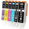 Yowell 6x 580XL 581XL Cartucce per Canon PGI-580 CLI-581 Multipack 581 Pb per Canon TS8350 Cartucce per PIXMA TS8350 TS8351 TS8352 TS8150 TS8151 TS8250 TS8251 TS8252 TS9150