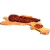 sapori mediterranei Salsiccia Calabrese Piccante 400g - Salumi Artigianali Tipici Calabresi, Ideale per Panino, Antipasti, Aperitivi - Sottovuoto