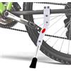 Ailelan Cavalletto Bici, Regolabile Cavalletto Laterale per 24-27,5 Pollici Bici, Supporto Bici Kickstand Piedino Antiscivolo, Supporto per Bicicletta, Mountain Bike, Bici da Strada (Bianco)