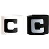 WISEPLAYERFC Fascia da Capitano da Calcio Adulto, Pack 2 Fasce Bianco e Nero Senior