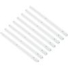 QUARKZMAN Guide Scorrevoli per Cassetti, 8pz 300mm - Guide Scorrevoli in Plastica Guide Montate Lati Scanalature per Cassetti Armadi Tavolini Notte Comodini(Bianco)