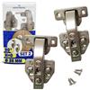 MONTERAL 2 Pezzi Cerniere per Ante Cucina con Angolo di Apertura 90° - Dotate di Sistema Soft-Close - Montaggio Cerniere per Mobili H=0 Ø 35 mm - Include 4 Viti - Garanzia di 10 Anni - MONTERAL