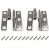 Lyxtiorn 2 cerniere per porte da 10,2 cm, resistenti cerniere staccabili per finestre, in acciaio inossidabile 304, per porte interne esterne