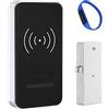 Lancoon Kit Serratura Elettronica per Armadietto, Braccialetto Senza Chiave RFID Card Sblocco Durevole Pannello Grande per Libreria in Legno Armadi Letto Scatola da Scarpe Bagno Centro Sauna D'argento