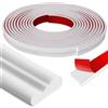 GIONAR 6,1 m x 40 mm Striscia autoadesiva in PVC bianco per decorazione murale per la casa