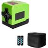 Suprbee Livella Laser Autolivellante, 360° Livello Laser Autolivellante, Verde Laser Orizzontale e Verticale a Linee Incrociate per la Decorazione Domestica, Batterie, Custodia per il Trasporto