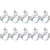 QUARKZMAN 10pz Staffa per Tubo con Morsetto per Trave Adatta per Tubo 2(50mm) Supporto per Cavi per Travi a I, Condotto, Tubo, Cavo