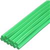 QUARKZMAN Mini Bastoncini di Colla a Caldo per Pistola Colla 7mm x 200mm Trasparente Verde 12pz