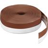 QUARKZMAN Silicone Sigillo Striscia 35mm Striscia Tenuta Silicone per Ferma Spifferi per Porte Nastro Adesivo Finestra Casa Doccia Fessure Vetro Lunghezza 15m,Marrone