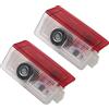 Sylswx 2 Pezzi Compatibile con Luci Proiettore Porta, illuminazione sottoscocca auto, luce LED di benvenuto, illuminazione d'ingresso per A B C E M G AMG Serie W166 W176 W205 W212